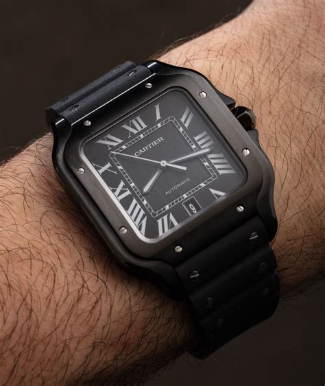 cartier black|cartier santos black dial.